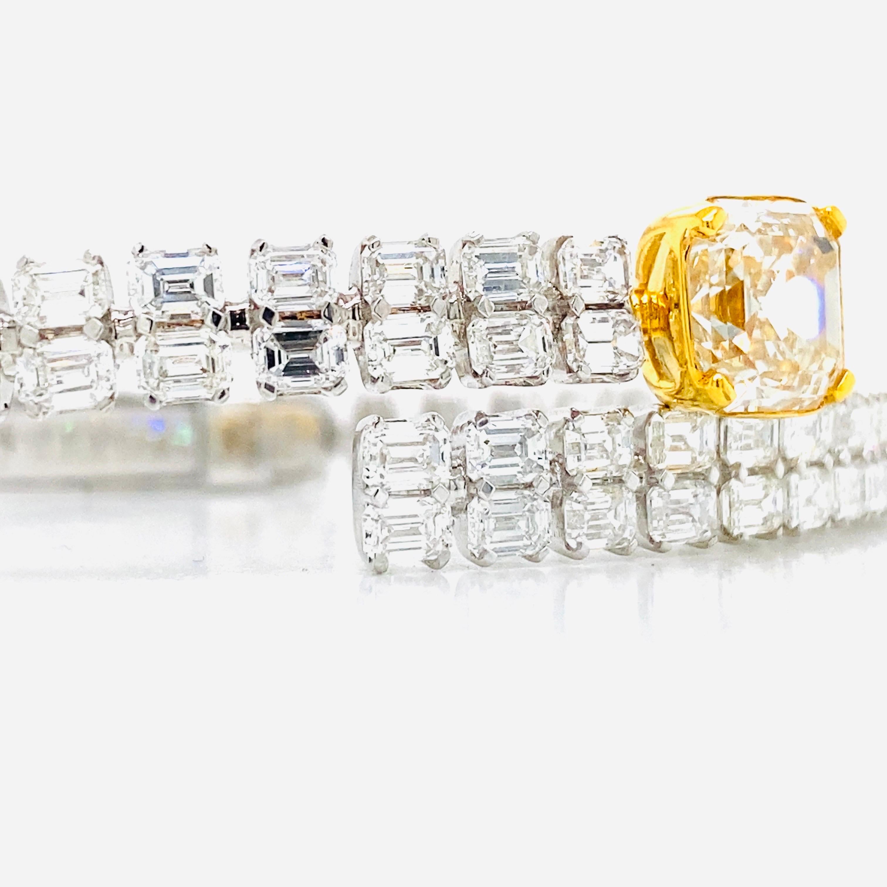 Emilio Jewelry - Bracelet jonc certifié GIA de 12,00 carats  en vente 4