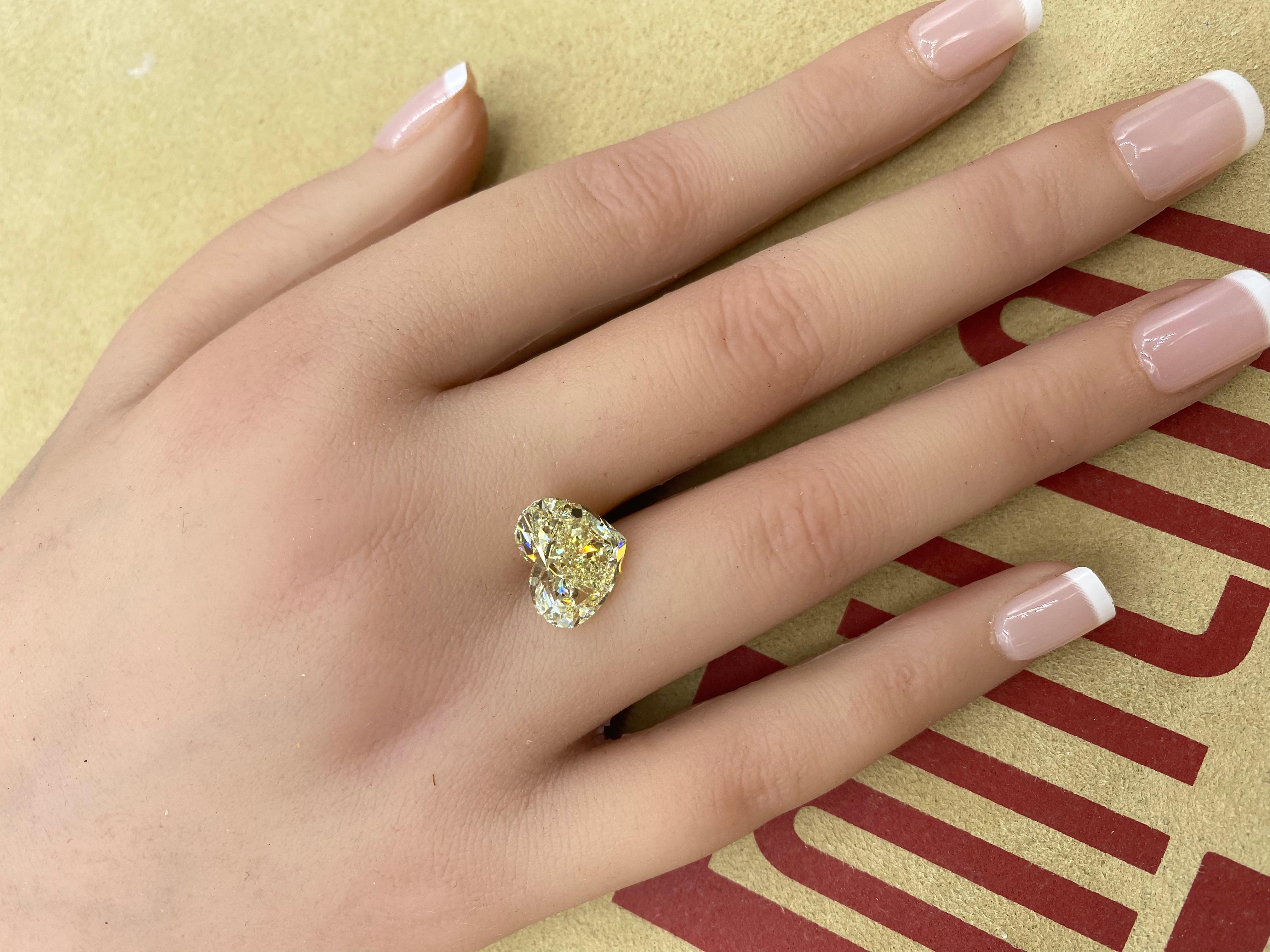 Emilio Jewelry Gia Certified 12.00 Carat Fancy Yellow Diamond Ring For Sale 1
