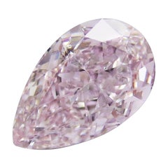 Emilio Jewelry GIA Certified 1.25 Carat Fancy Light Purplish Pink Diamond