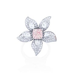 Emilio Jewelry Gia Certified 1.35 Carat Pink Diamond Ring