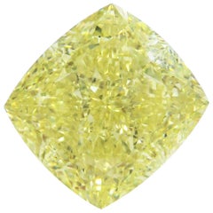 Emilio Jewelry GIA Certified 15.00 Fancy Yellow Diamond