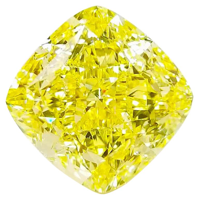 Emilio Jewelry - Diamant fantaisie jaune intense de 16,00 carats certifié par le GIA
