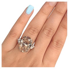Emilio Jewelry Gia Certified 18.90 Carat Fancy Orange Diamond Ring
