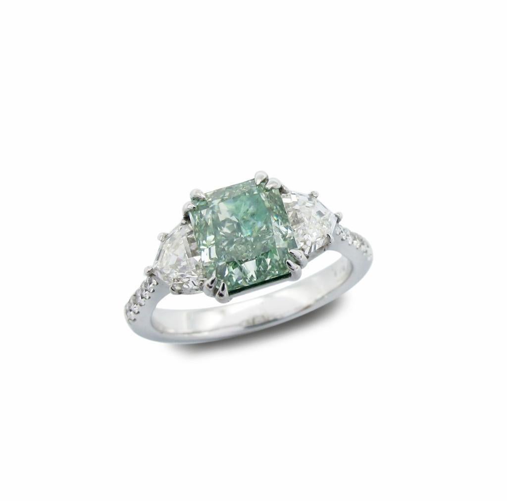 green diamond ring price