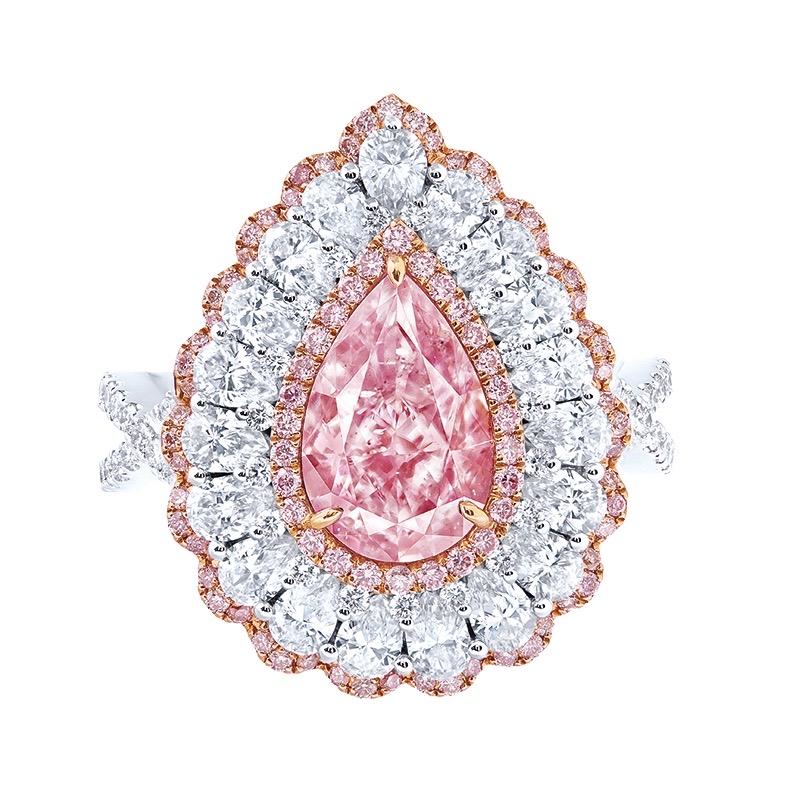 Emilio Jewelry GIA Certified 2.00 Carat Fancy Light Pink Diamond Ring In New Condition In New York, NY