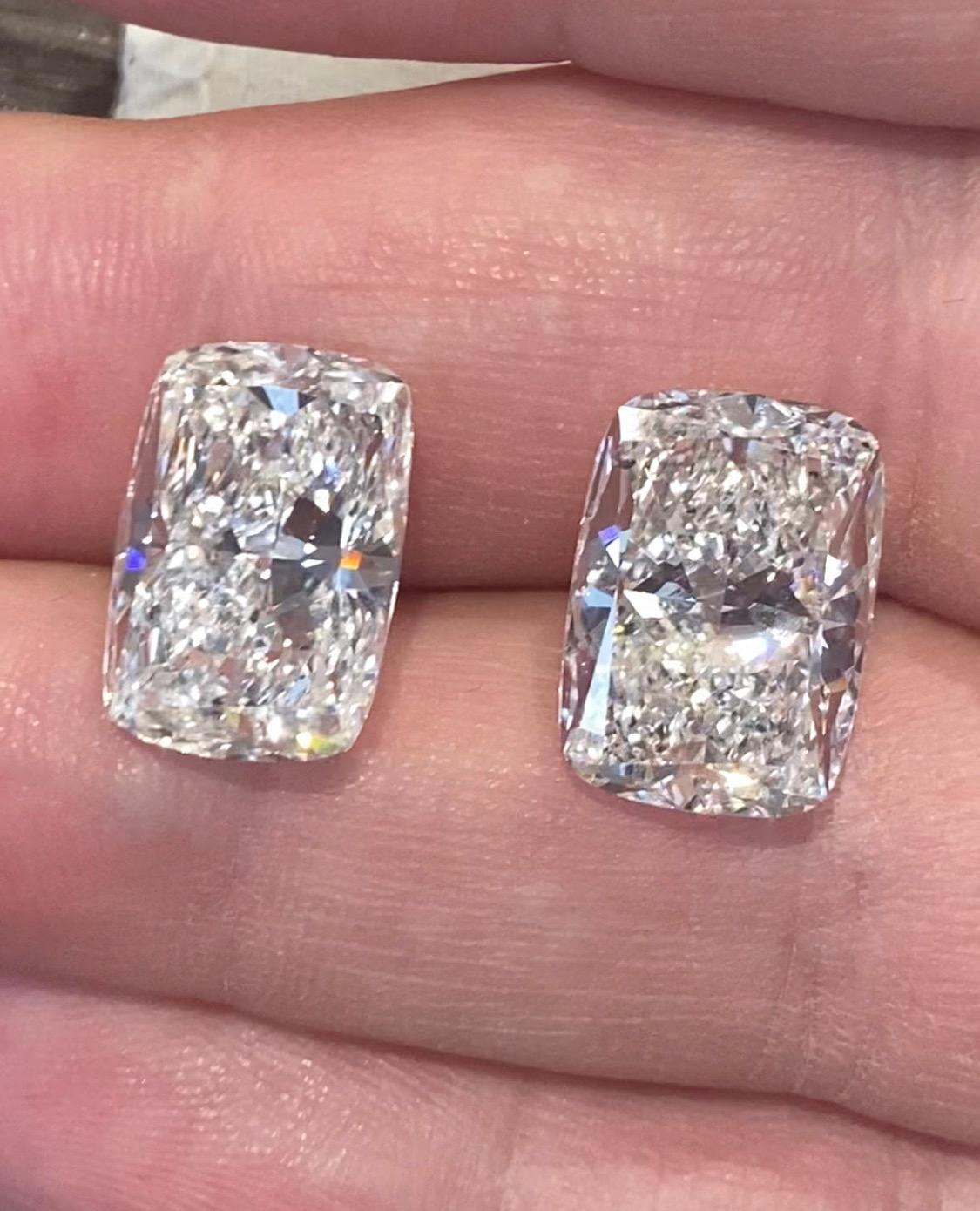 Emilio Jewelry Gia Certified 20.00 Carat Diamond Stud Earrings In New Condition For Sale In New York, NY