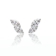 Emilio Jewelry GIA Certified 2.23 Carat Marquise Diamond Stud Earrings
