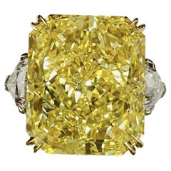 Emilio Jewelry, bague fantaisie sans défaut de 23,00 carats certifiée par leGIA