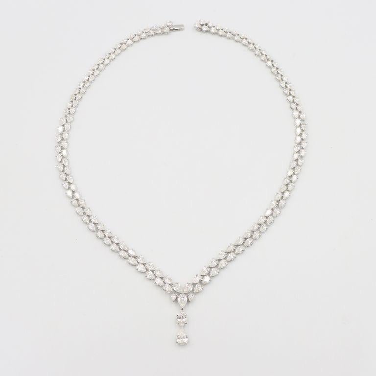 Women's or Men's Emilio Jewelry Gia Certified 28.00 Carat Diamond Necklace  For Sale