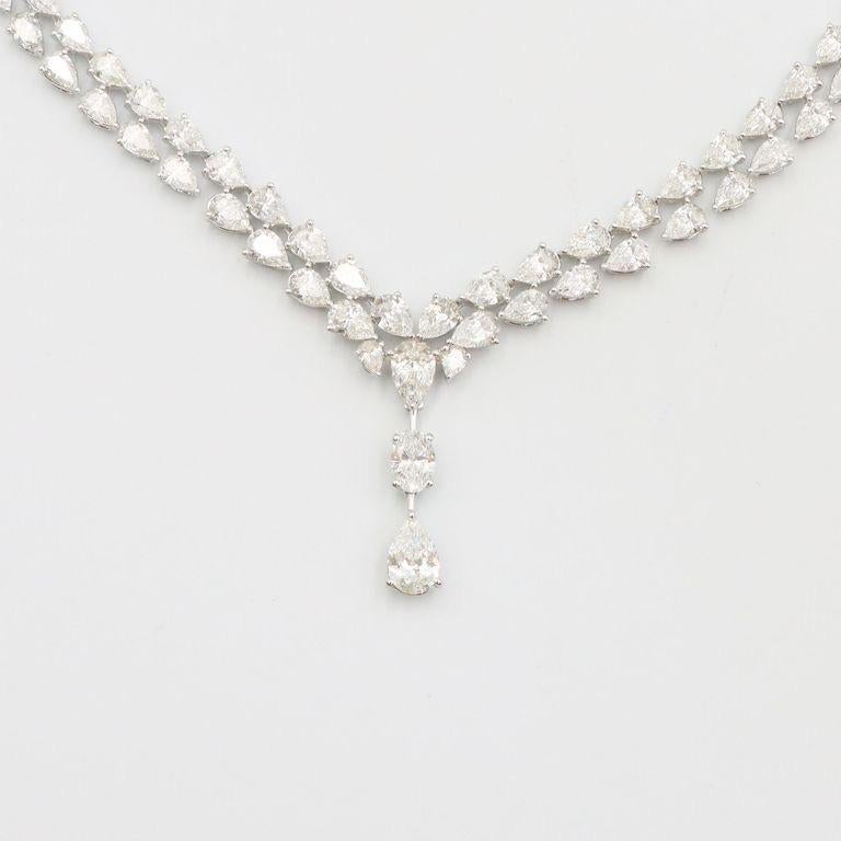 Emilio Jewelry Gia Certified 28.00 Carat Diamond Necklace  For Sale 1