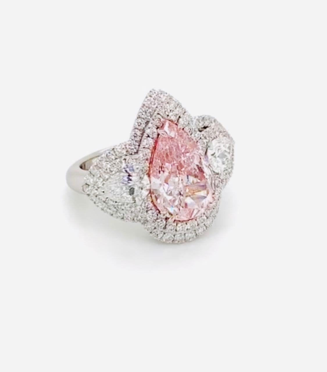 pink diamond ring cost