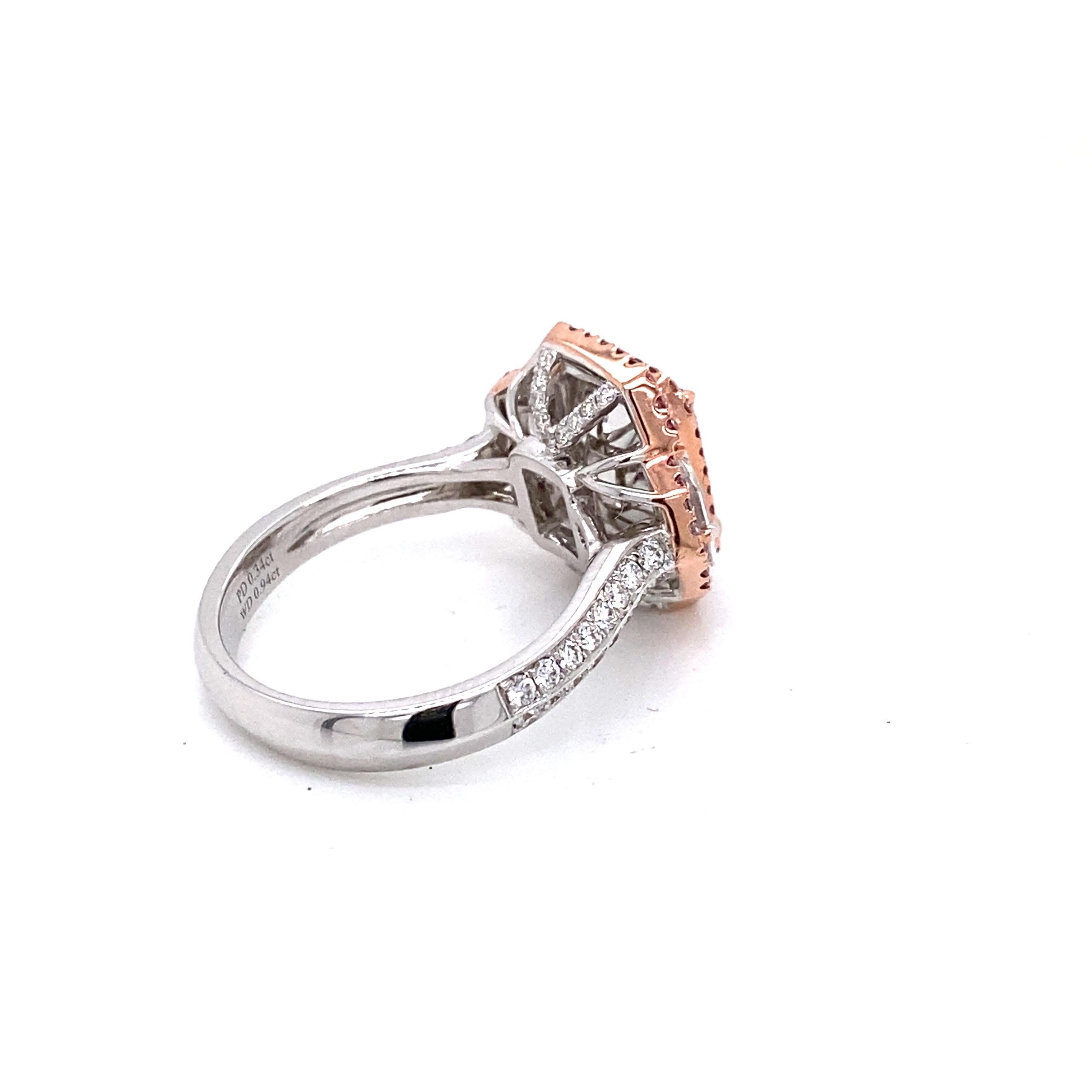 Women's or Men's Emilio Jewelry GIA Certified 3.00 Carat Greenish Diamond Ring For Sale