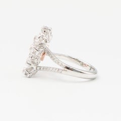 Emilio Jewelry Gia Certified 3.15 Carat Shield Cut Pink Diamond Ring