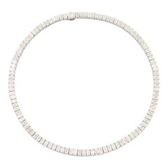 Emilio Jewelry - Collana di diamanti taglio smeraldo certificata GIA da 34.00 carati