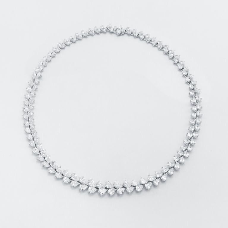Emilio Jewelry Gia Certified 38.00 Carat Diamond Wreath Necklace  For Sale 2