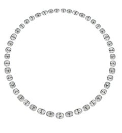 Emilio Jewelry Gia Certified 38.85 Carat Old Mine Diamond Necklace