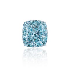 Emilio Jewelry GIA Certified 4.00 Carat Fancy Blue Green Diamond