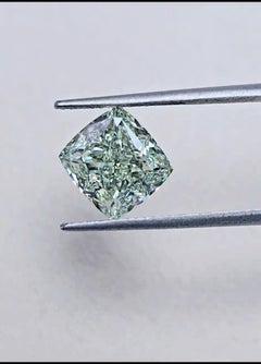 Emilio Jewelry Gia Certified 4.00 Carat Fancy Pure Green Diamond