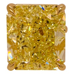 Emilio Jewelry Gia zertifizierter intensiv gelber Fancy-Diamantring mit 41.00 Karat