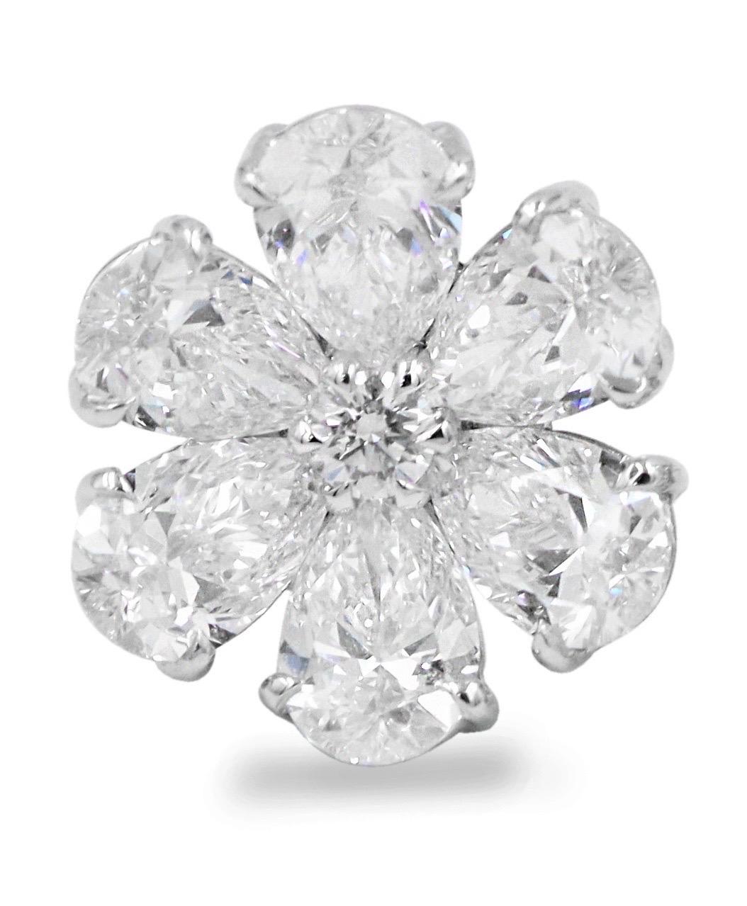 Emilio Jewelry Gia Certified .50 Carat Each Diamond Cluster Earrings In New Condition For Sale In New York, NY