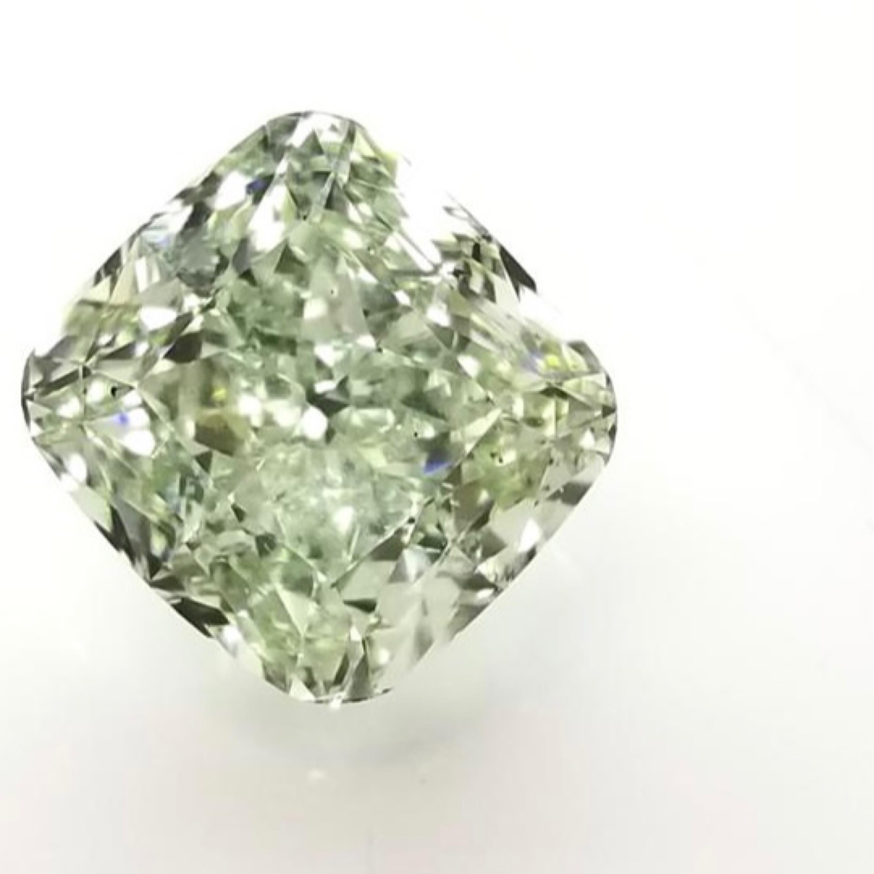 From the Emilio Jewelry Museum Vault, Showcasing a magnificent investment grade 5.00 carat Gia certified natural fancy yellowish green diamond. Yellowish Green is rarer than yellow green being that the diamond only has an overtone of about 10%