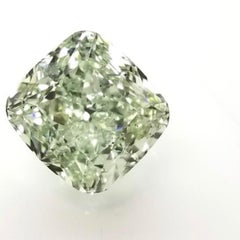 Emilio Jewelry GIA Certified 5.00 Carat Fancy Yellowish Green Diamond