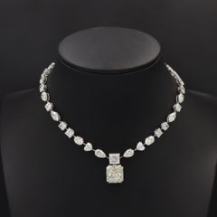 Emilio Jewelry Gia Certified 55.00 Carat Diamond Necklace