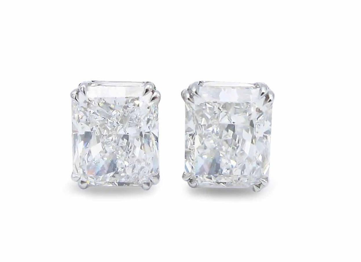Taille radiant Emilio Jewelry, clous de joaillerie en diamants taille radiant de 6,00 carats certifiés GIA en vente