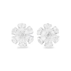 Emilio Jewelry GIA Certified 6.31 Carat Cluster Earring