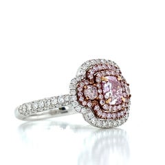 Emilio Jewelry Gia zertifizierter .70 Karat rosa Diamantring