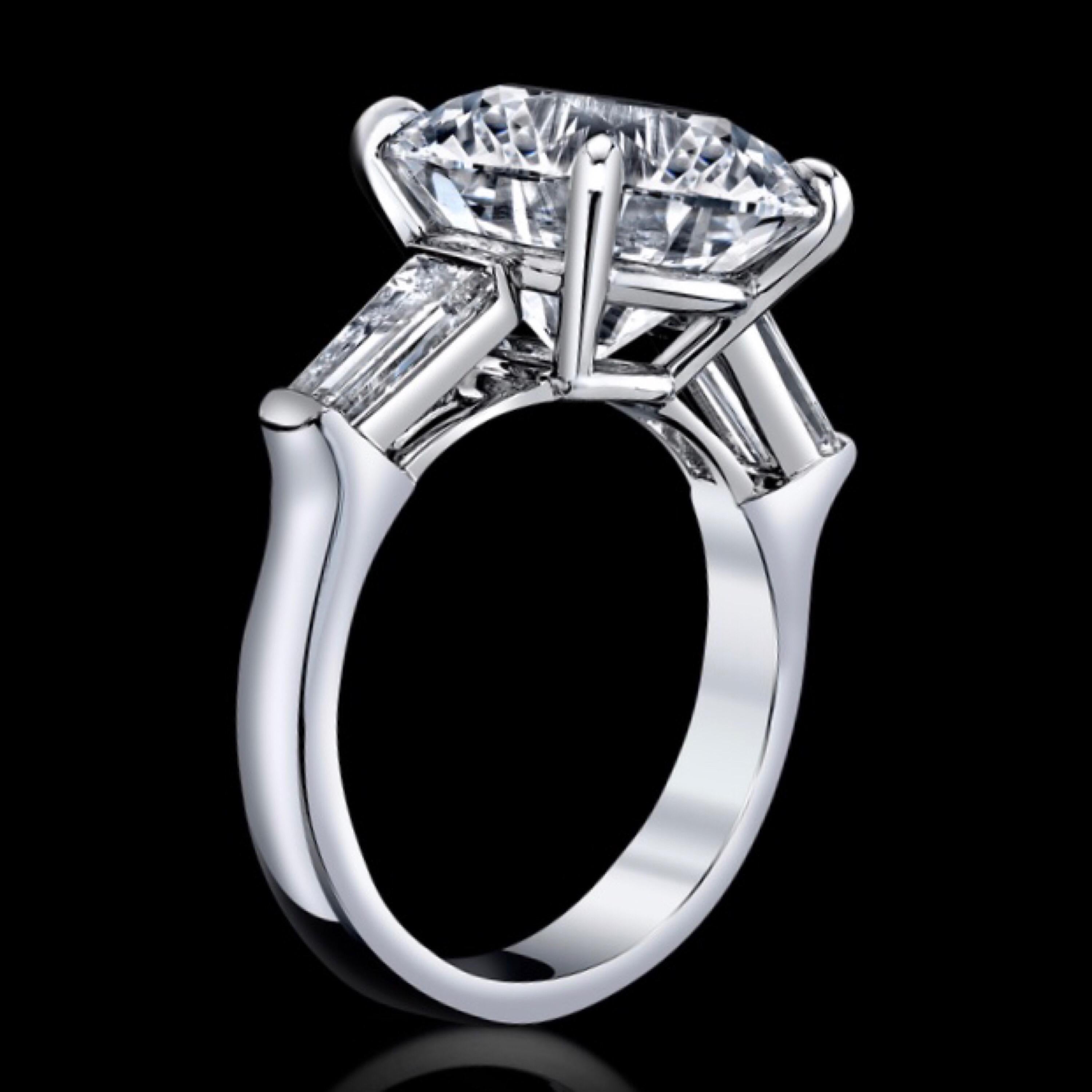 Round Cut Emilio Jewelry GIA Certified 7.00 Carat Diamond Ring