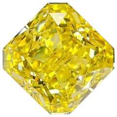 Emilio Jewelry - Diamant jaune vif fantaisie de 7,00 carats certifié par le GIA