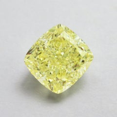 Emilio Jewelry GIA Certified 7.00 Carat Fancy Yellow Diamond