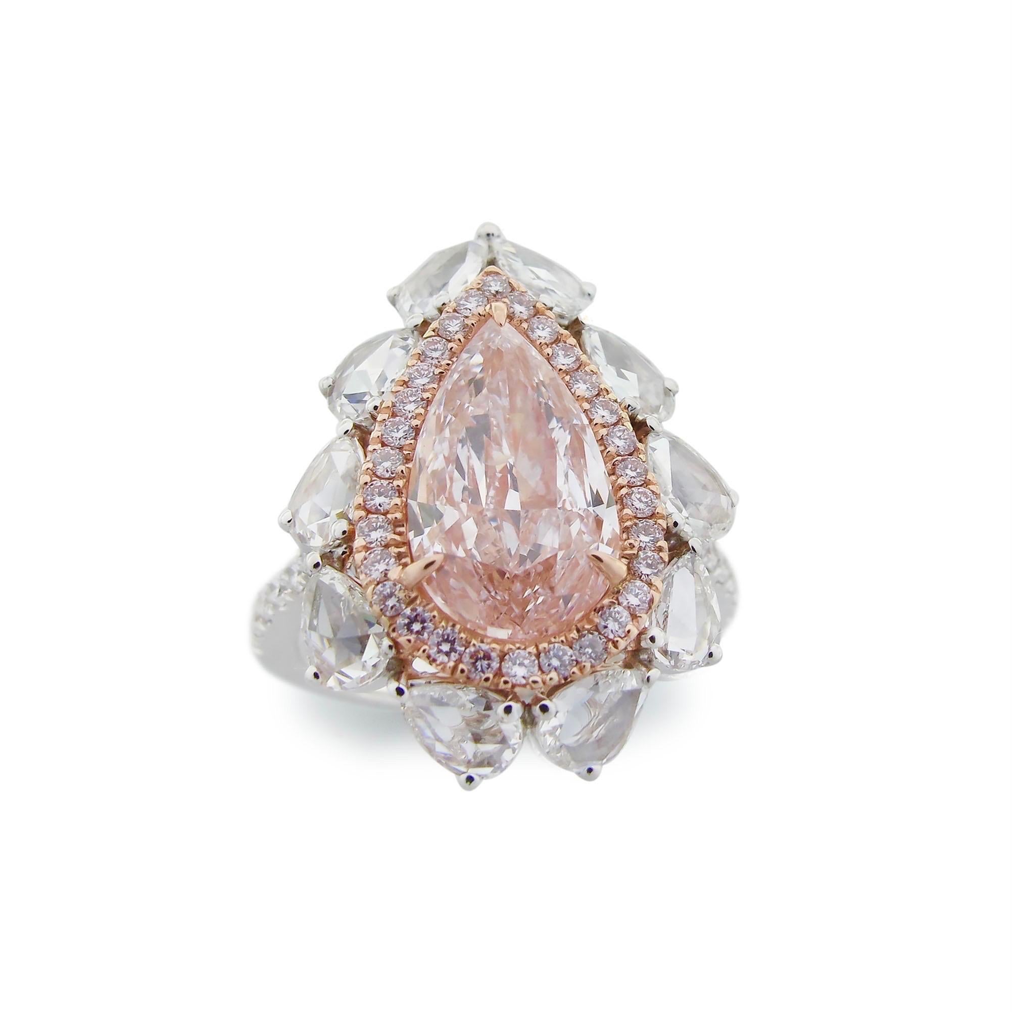 Emilio Jewelry Gia Certified 7.50 Carat Natural Pink Diamond Ring In New Condition For Sale In New York, NY