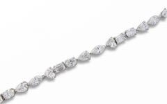 Emilio Jewelry GIA Certified 8.00 Carat Multi Shape Diamond Bracelet