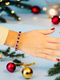 Emilio Jewelry GIA Certified 87.00 Carat Burma Ruby Necklace & Bracelet Set