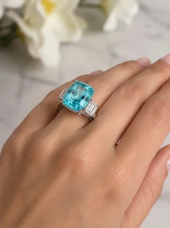 Emilio Schmuck Gia-zertifizierter neonblauer Paraíba-Diamant mit 8,72 Karat