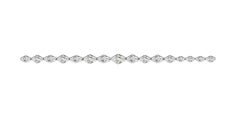 Emilio Jewelry Gia Certified .90 Carat Each Lozenge Cut Diamond Bracelet Layout