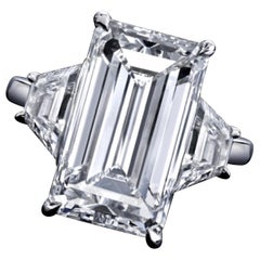 Emilio Jewelry GIA-zertifizierter 9.00 Karat farbloser Diamantring