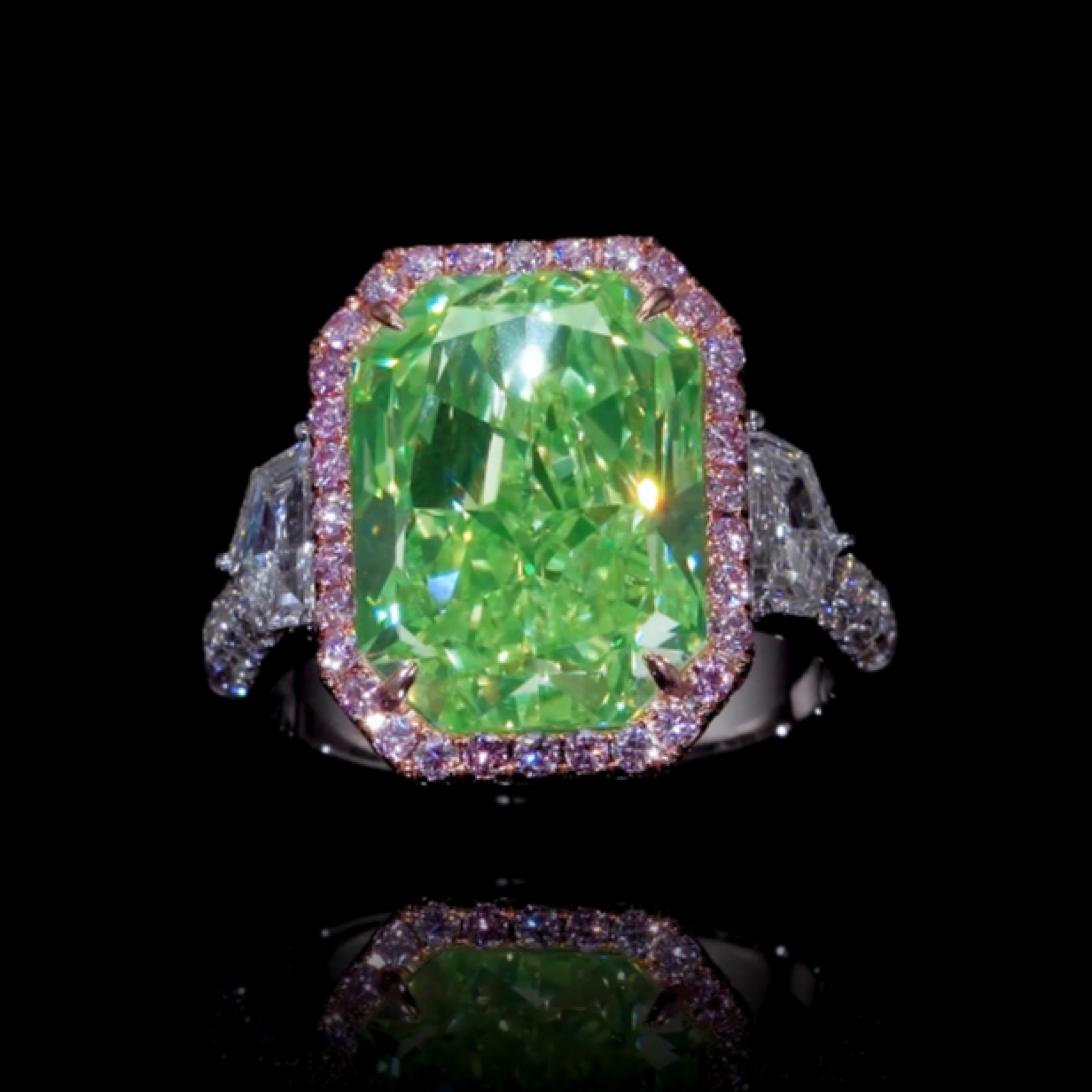 8 carat green diamond