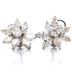 Emilio Jewelry GIA Certified Diamond Cluster Earrings