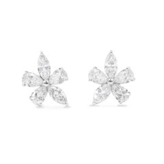 Emilio Jewelry, boucles d'oreilles en grappe de diamants certifiées GIA
