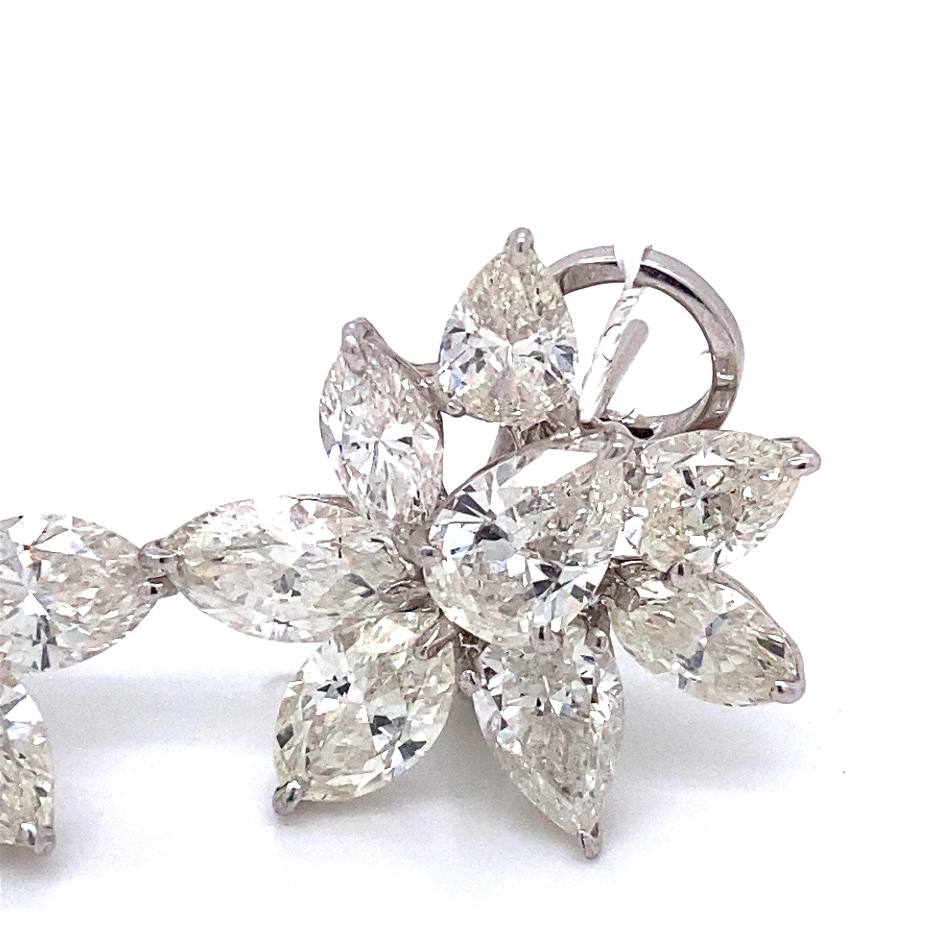 Emilio Jewelry GIA Certified Diamond Cluster Earrings In New Condition For Sale In New York, NY