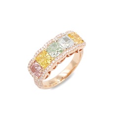 Emilio Jewelry Gia Certified Exotic Diamond Vivid Ring