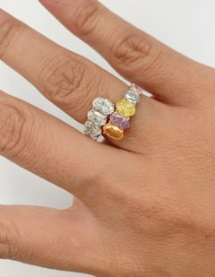 Emilio Jewelry Gia Certified Fancy Color Diamond Band