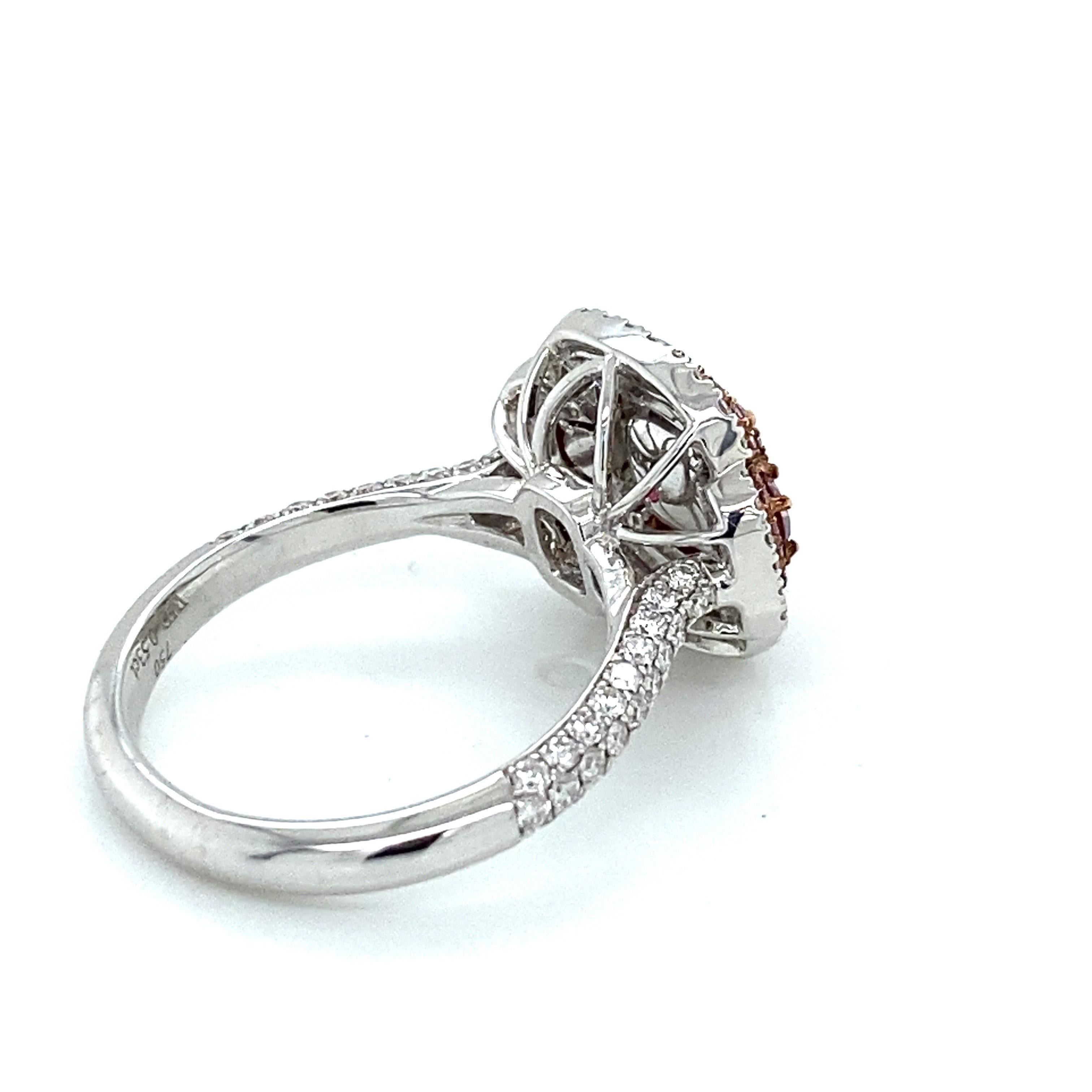 Emilio Jewelry Gia zertifizierter hellbraun-grüner Fancy-Diamant für Damen oder Herren