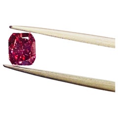 Emilio Jewelry Gia certifié diamant rouge fantaisie