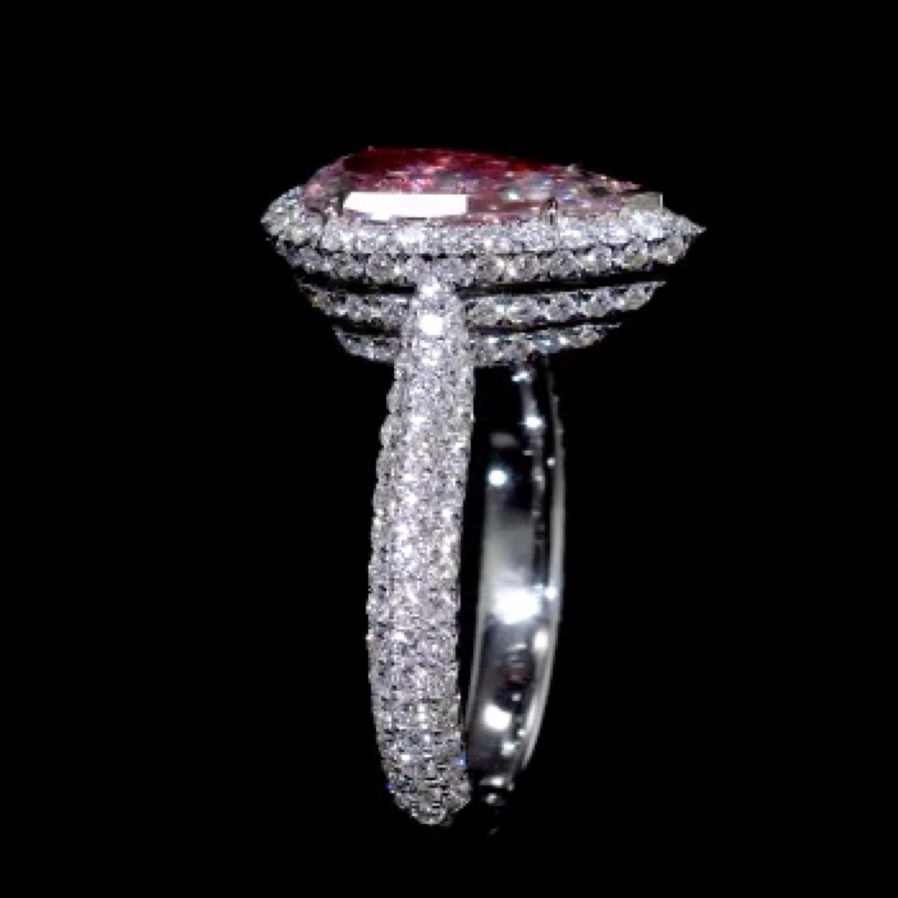 Emilio Jewelry GIA zertifizierter natürlicher Diamantring mit 4,27 Karat für Damen oder Herren im Angebot