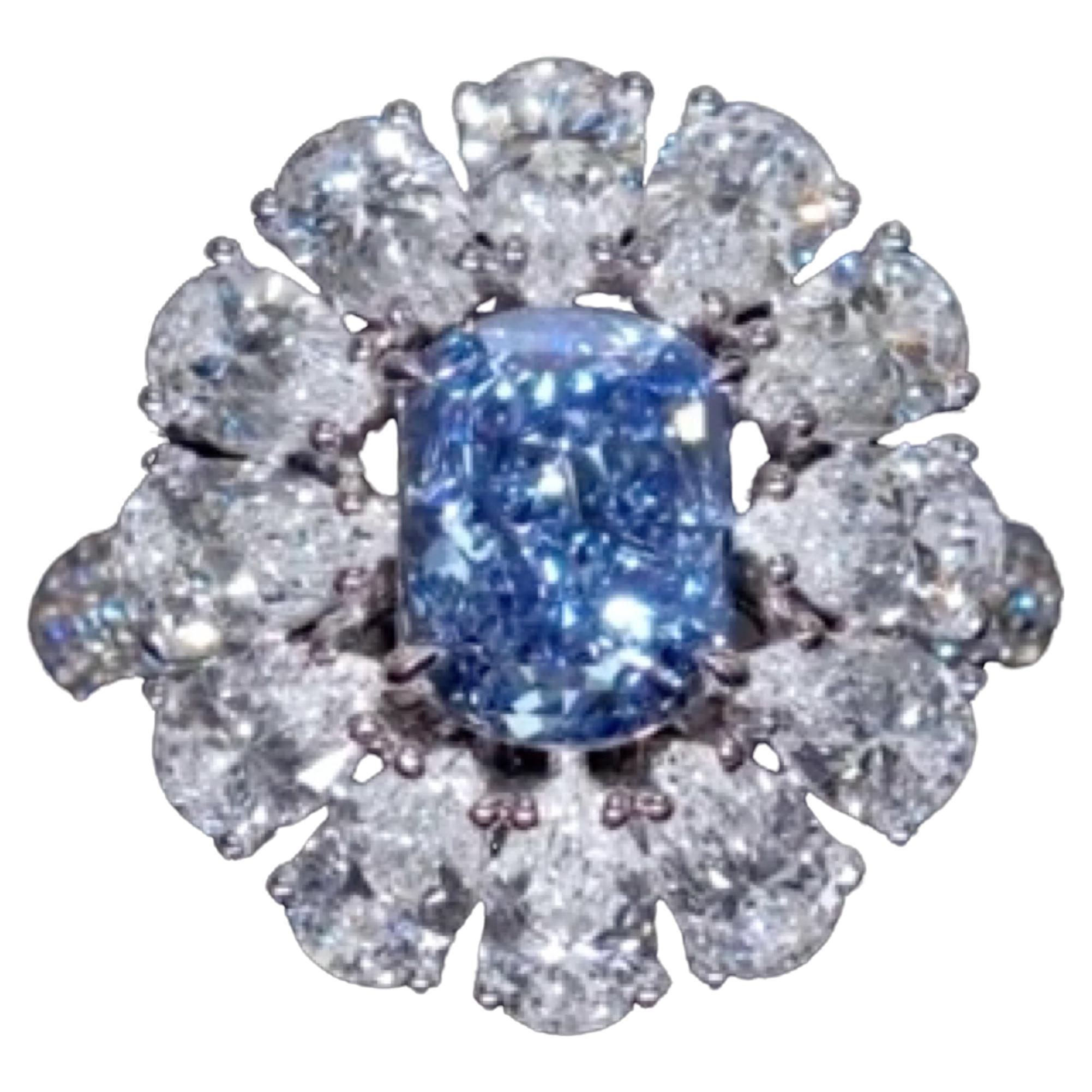 Emilio Jewelry Bague en diamant certifié GIA Vivid Diamonds Vivid Diamonds & Jewelry