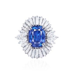 Emilio Jewelry GIA Certified No Heat Burma Sapphire Ring